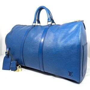 Louis Vuitton Blue Travel Bag